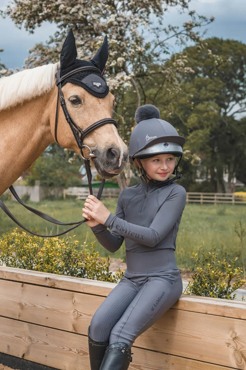 LeMieux Young Rider Base Layer in Slate Grey-1